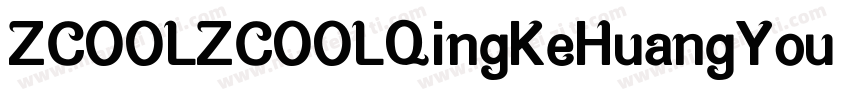 ZCOOLZCOOLQingKeHuangYou Regular字体转换